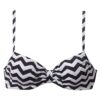 LASCANA Bikini felső 'Grace'  fekete / fehér