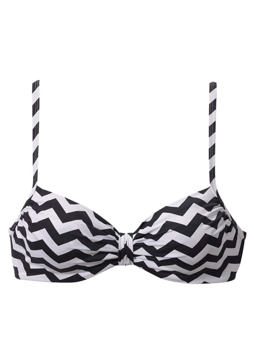 LASCANA Bikini felső 'Grace'  fekete / fehér