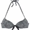 LASCANA Bikini felső 'Leo'  fekete