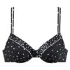 LASCANA Bikini felső 'Leona'  fekete / fehér-hu
