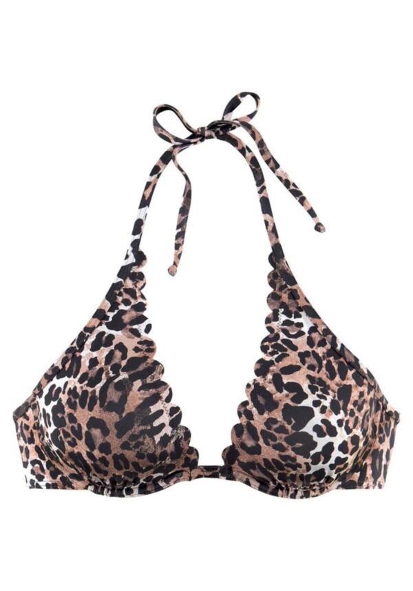 LASCANA Bikini felső 'Lexa'  bézs / világosbarna / sötét barna