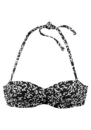 LASCANA Bikini felső 'Meadow'  fekete