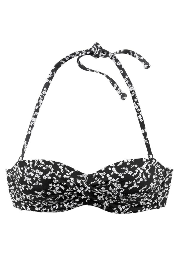 LASCANA Bikini felső 'Meadow'  fekete