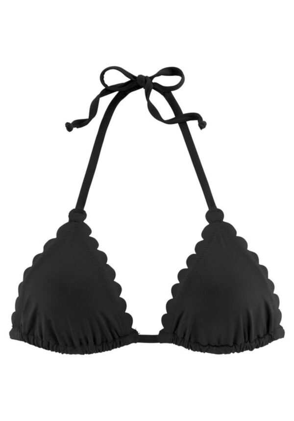 LASCANA Bikini felső 'Scallop'  fekete