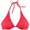 LASCANA Bikini felső 'Scallop'  gránátalma