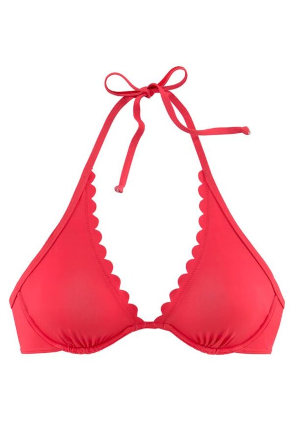 LASCANA Bikini felső 'Scallop'  gránátalma