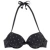 LASCANA Bikini felső 'Sparkel'  fekete