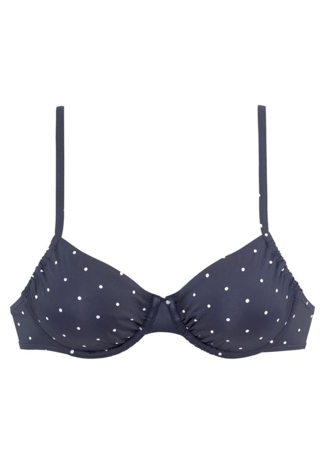 LASCANA Bikini felső 'Sparkel'  tengerészkék / fehér