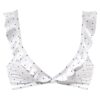 LASCANA Bikini felső 'Sparkle'  tengerészkék / fehér