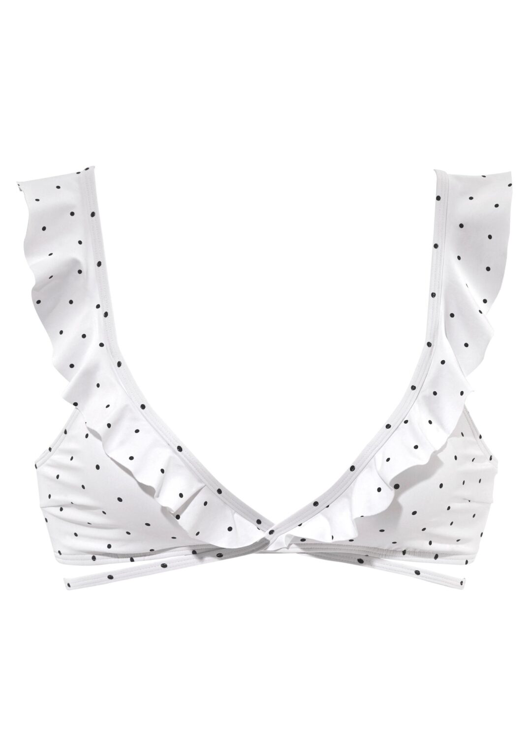 LASCANA Bikini felső 'Sparkle'  tengerészkék / fehér
