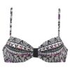 LASCANA Bikini felső 'Wire'  fekete / fehér