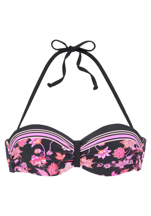 LASCANA Bikini felső  éjkék / rózsaszín-Hungary
