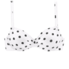 LASCANA Bikini felső  fekete / fehér-Hungary