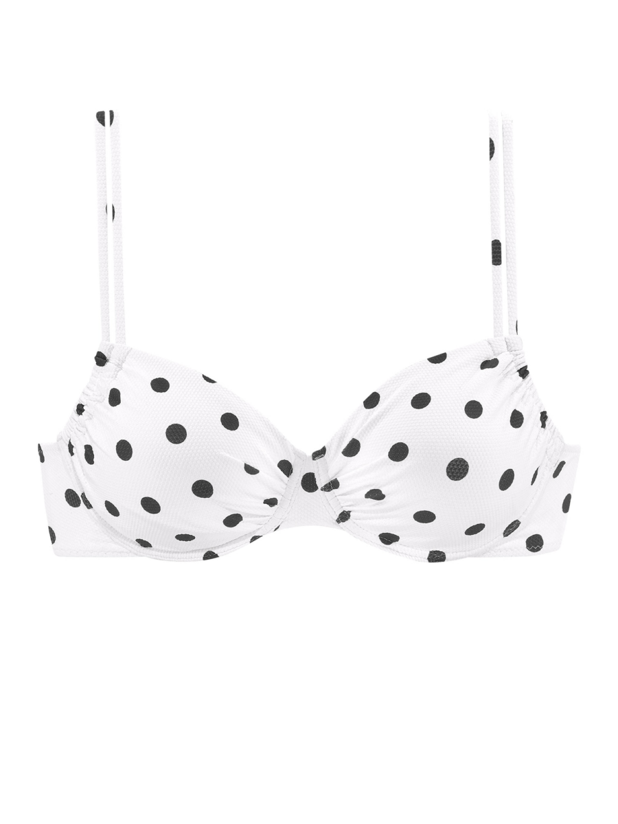LASCANA Bikini felső  fekete / fehér-Hungary