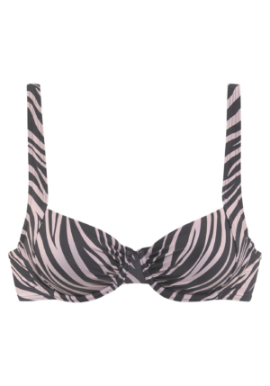 LASCANA Bikini felső  fekete / fehér-Hungary