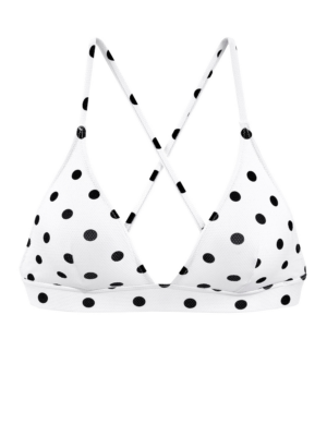 LASCANA Bikini felső  fekete / fehér-Hungary
