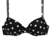 LASCANA Bikini felső  fekete / fehér-Hungary