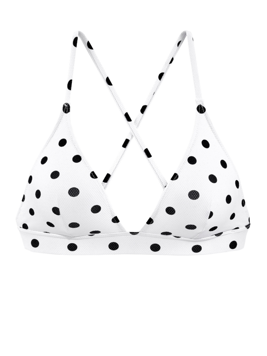 LASCANA Bikini felső  fekete / fehér-Hungary