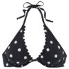 LASCANA Bikini felső  fekete / fehér-hu