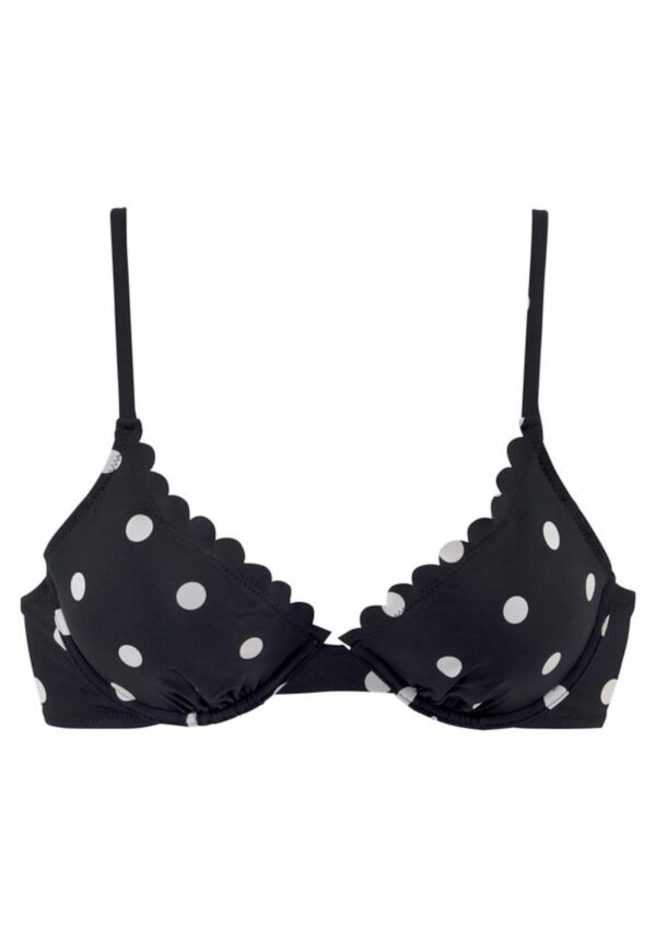 LASCANA Bikini felső  fekete / fehér-hu