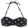 LASCANA Bikini felső  fekete / fehér-hu