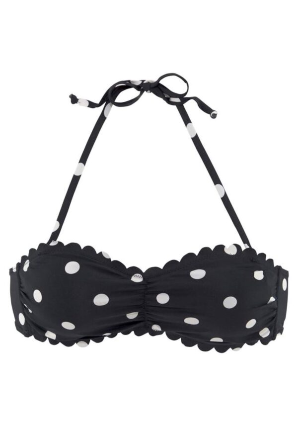 LASCANA Bikini felső  fekete / fehér-hu