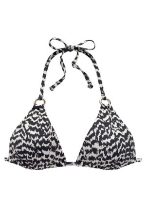 LASCANA Bikini felső  fekete / fehér-hu