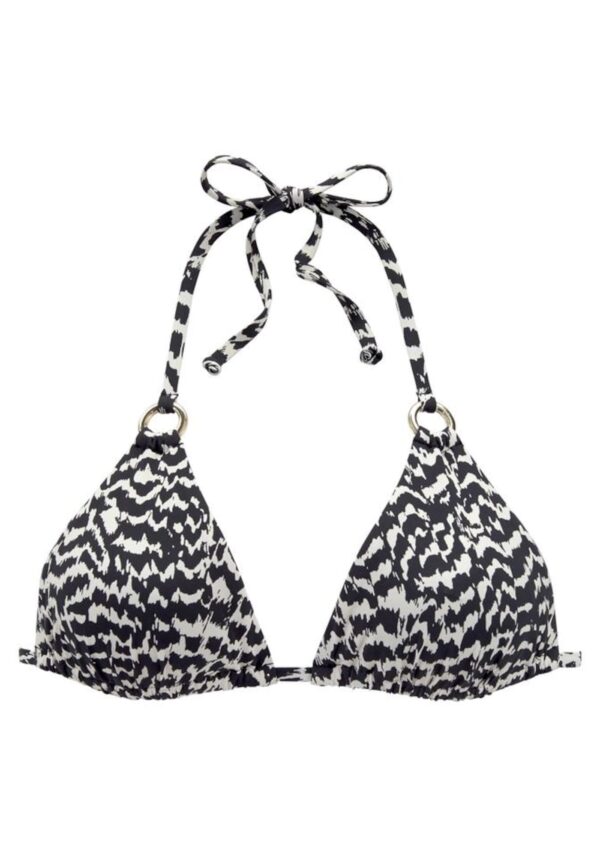 LASCANA Bikini felső  fekete / fehér-hu