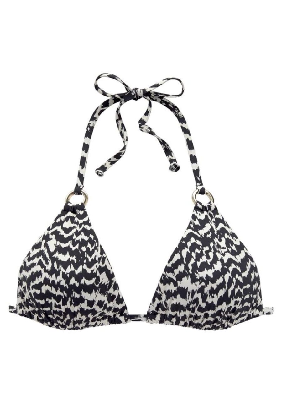 LASCANA Bikini felső  fekete / fehér-hu