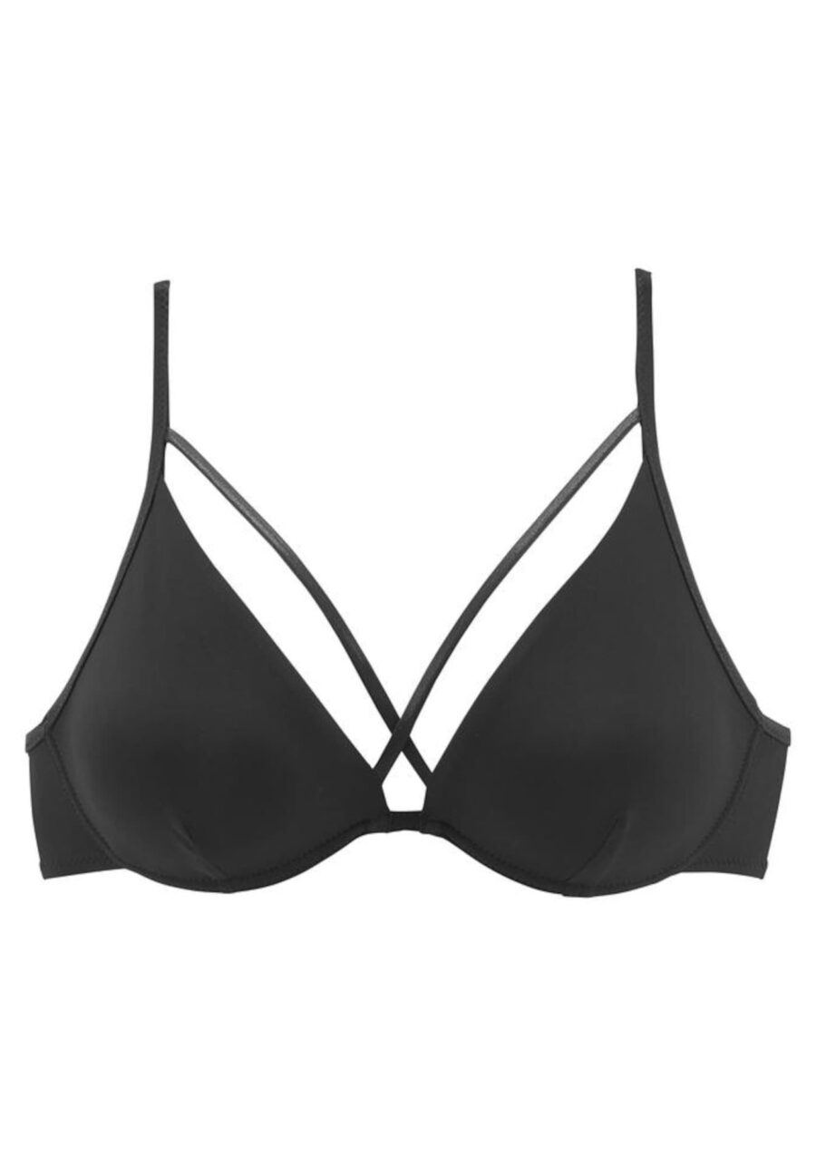 LASCANA Bikini felső  fekete-hu