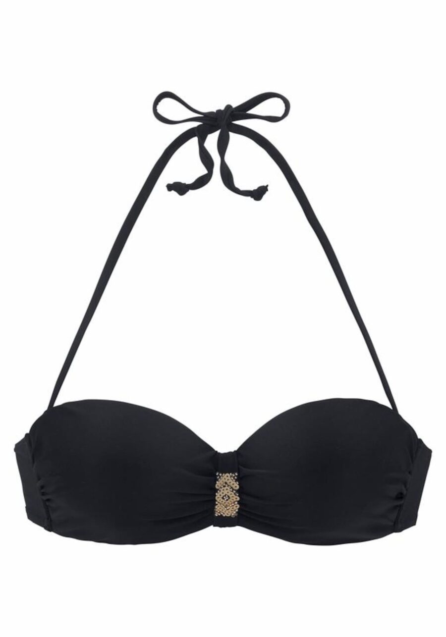 LASCANA Bikini felső  fekete-hu
