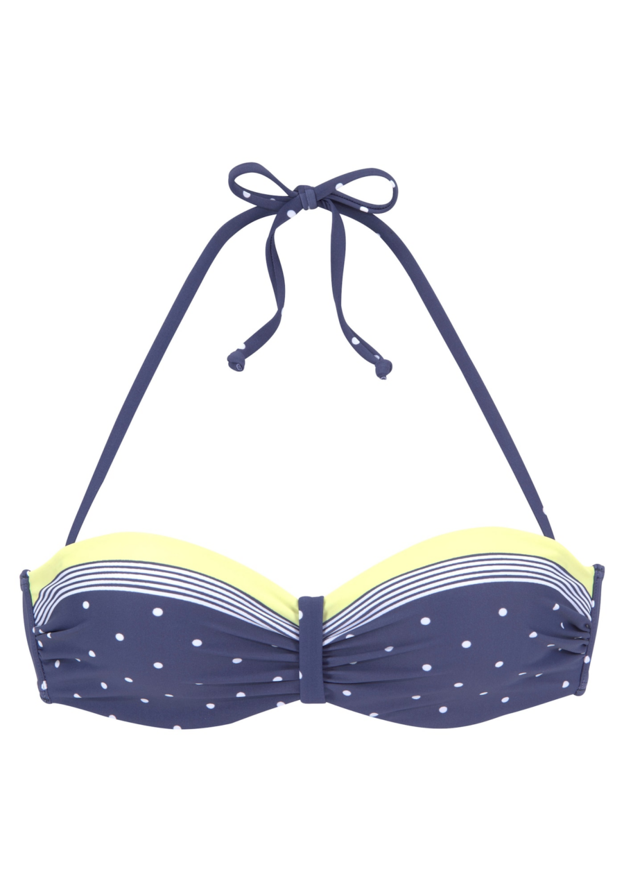 LASCANA Bikini felső  kék / sárga / fehér-Ár