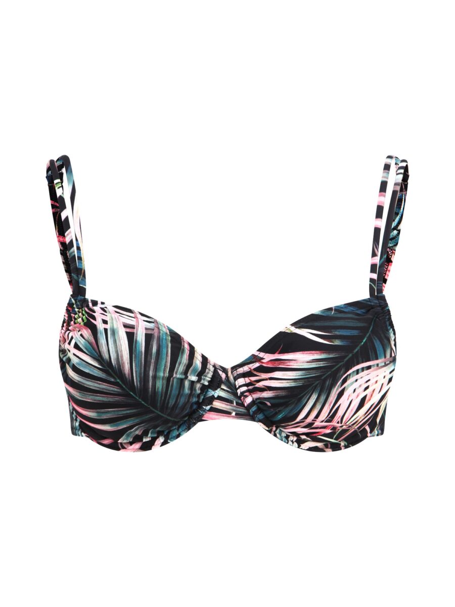LASCANA Bikini felső  smaragd / fűzöld / rózsaszín-hu