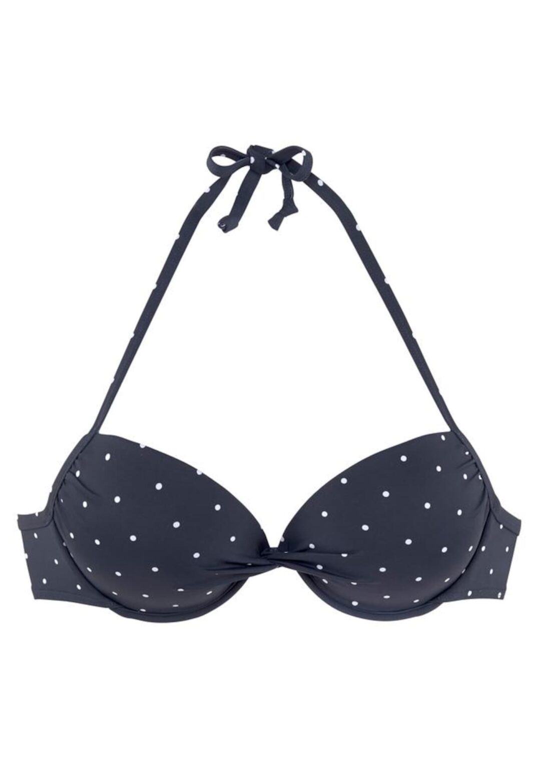 LASCANA Bikini felső  tengerészkék / fehér