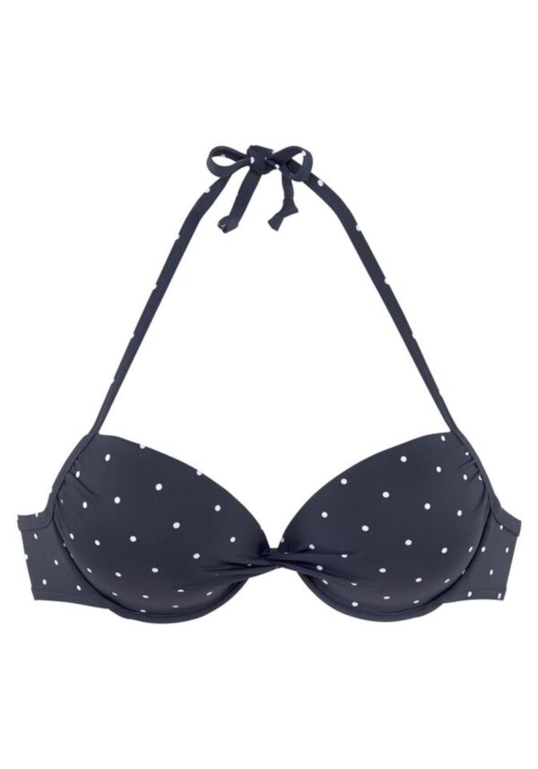 LASCANA Bikini felső  tengerészkék / fehér