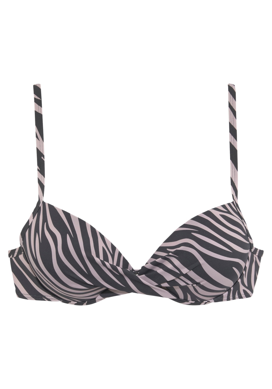 LASCANA Bikini felső  testszínű / fekete-Hungary