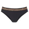 LASCANA Bikini nadrágok 'Adele'  barna / sárga / fekete-hu