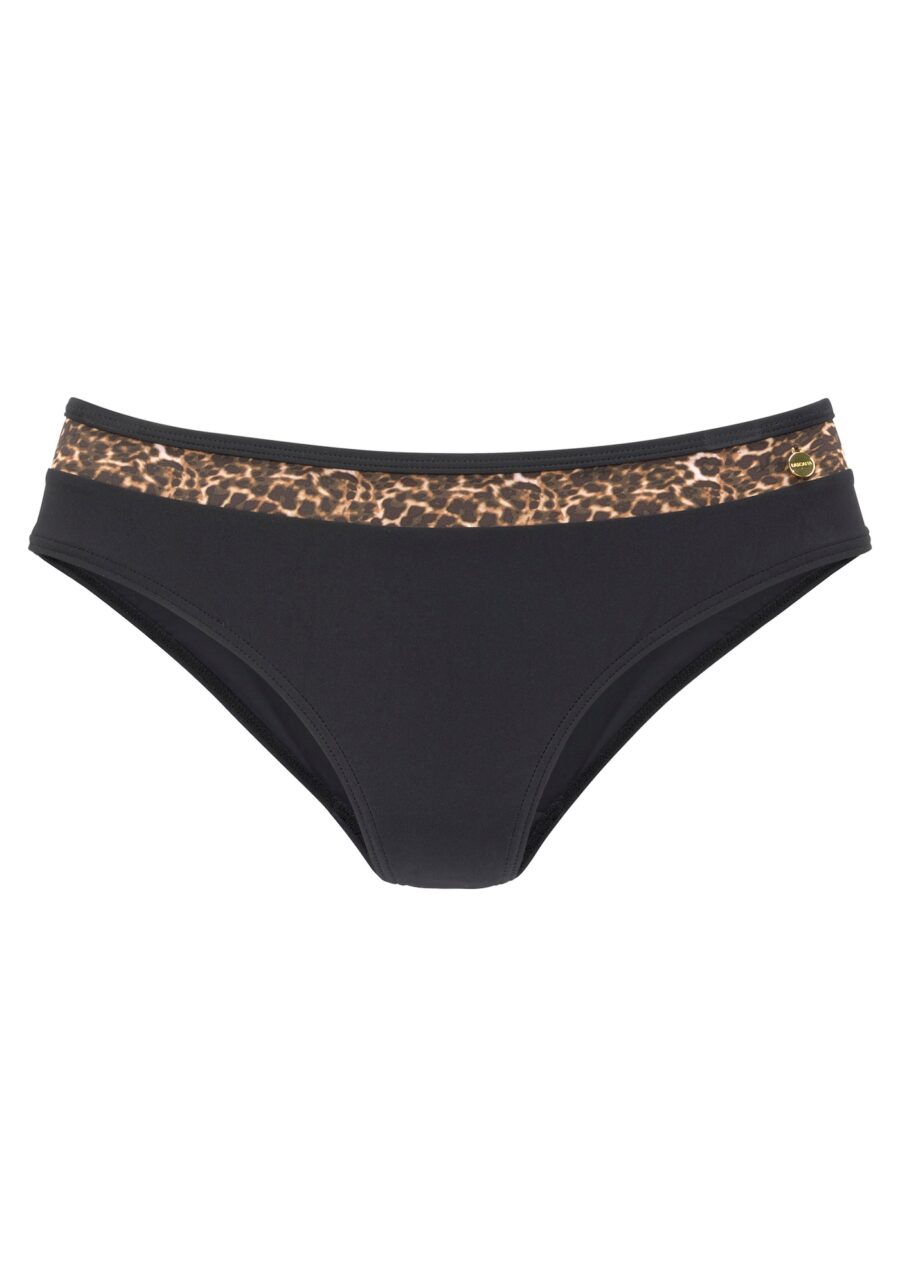 LASCANA Bikini nadrágok 'Adele'  barna / sárga / fekete-hu