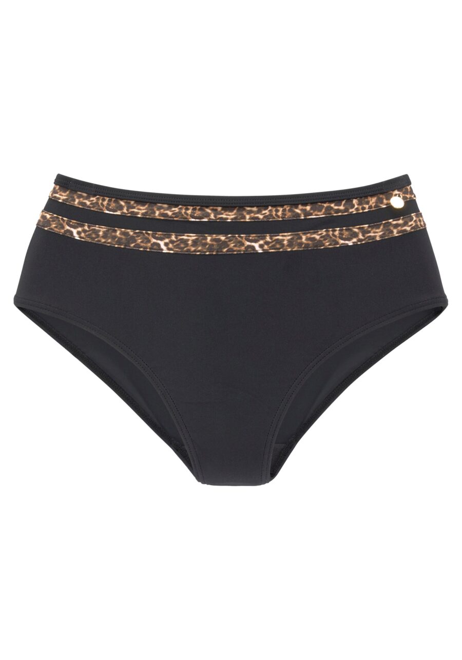 LASCANA Bikini nadrágok 'Adele'  bézs / barna / fekete-hu