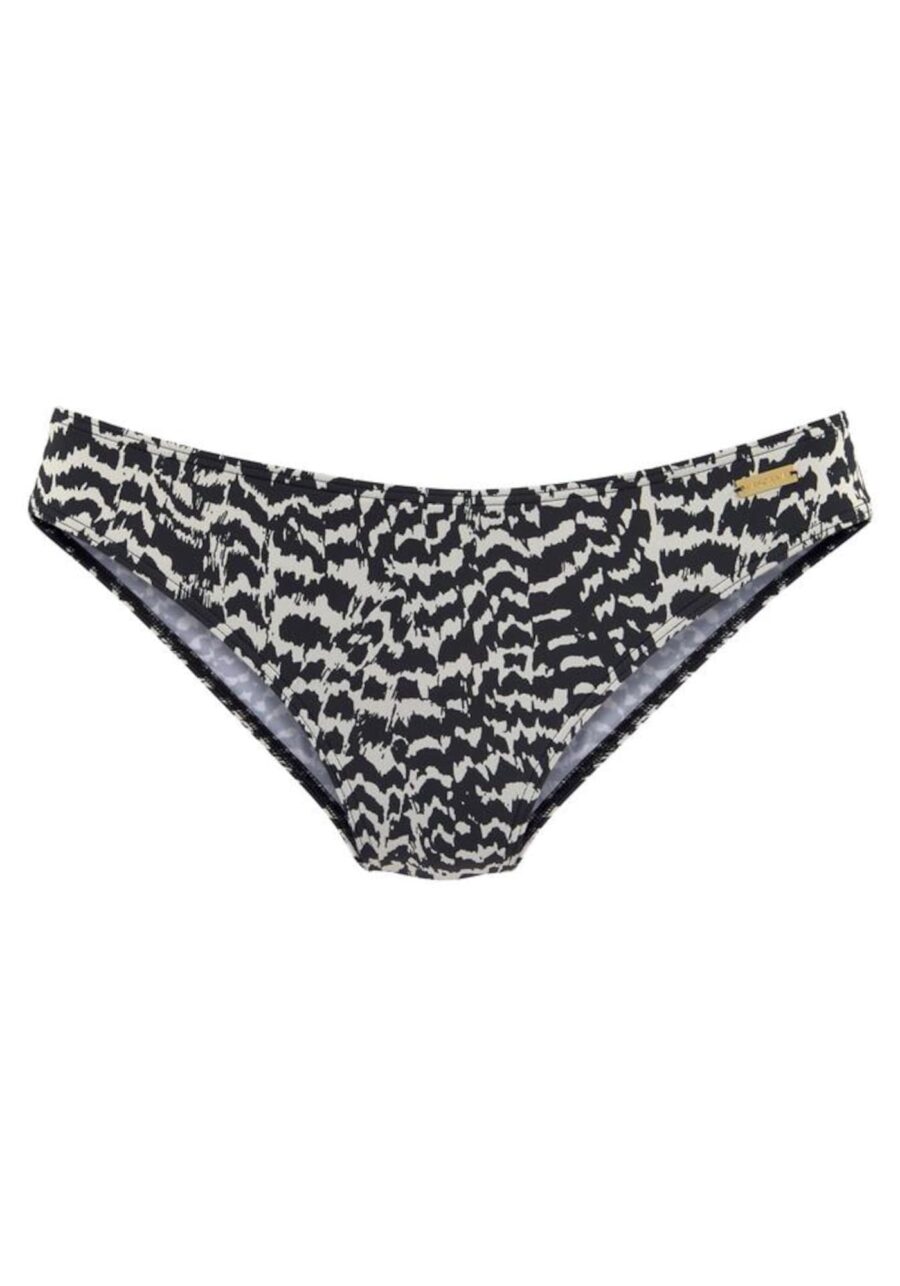 LASCANA Bikini nadrágok 'Clara'  fekete / fehér-hu