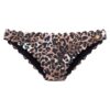 LASCANA Bikini nadrágok 'Lexa'  barna / fekete