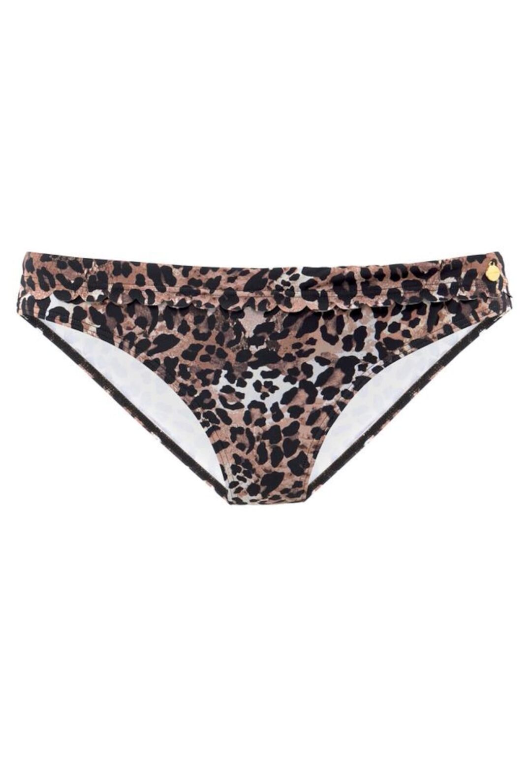 LASCANA Bikini nadrágok 'Lexa'  barna / karamell / fekete
