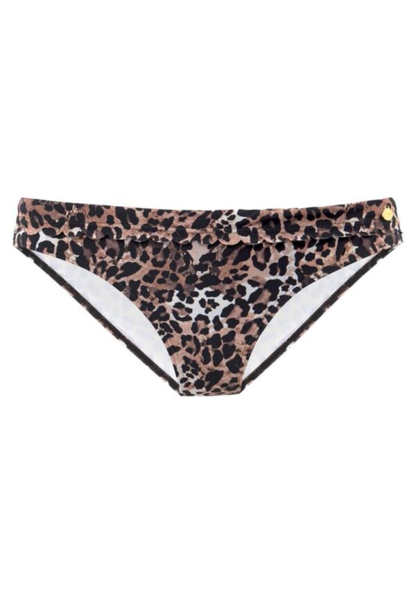 LASCANA Bikini nadrágok 'Lexa'  barna / karamell / fekete