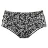 LASCANA Bikini nadrágok 'Meadow'  fekete / fehér