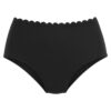 LASCANA Bikini nadrágok 'Scallop'  fekete