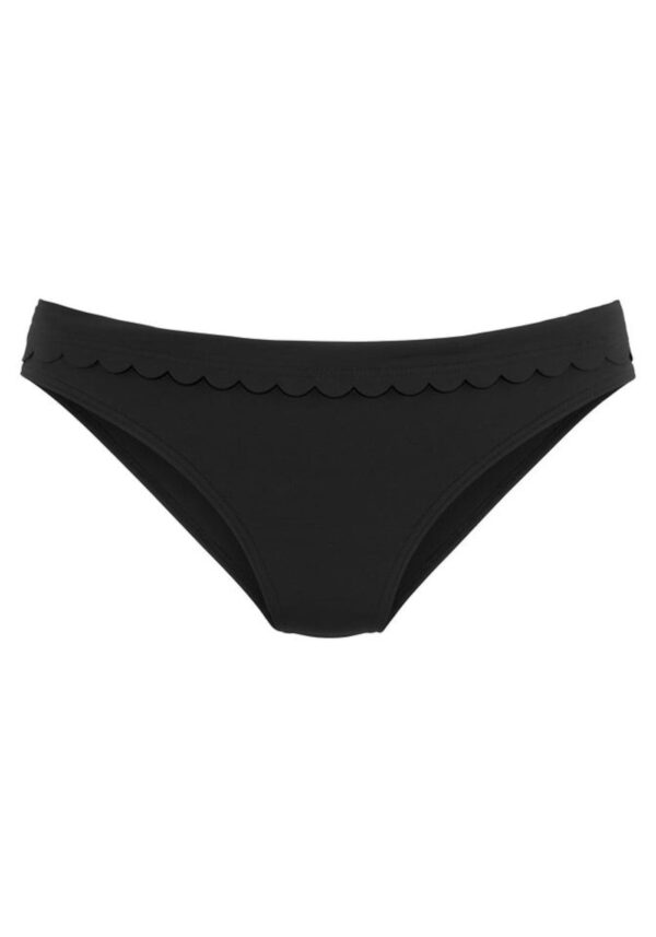 LASCANA Bikini nadrágok 'Scallop'  fekete