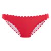 LASCANA Bikini nadrágok 'Scallop'  vörösáfonya