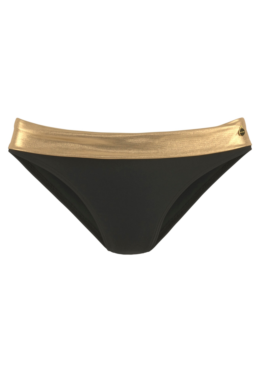 LASCANA Bikini nadrágok  arany / fekete-Ár