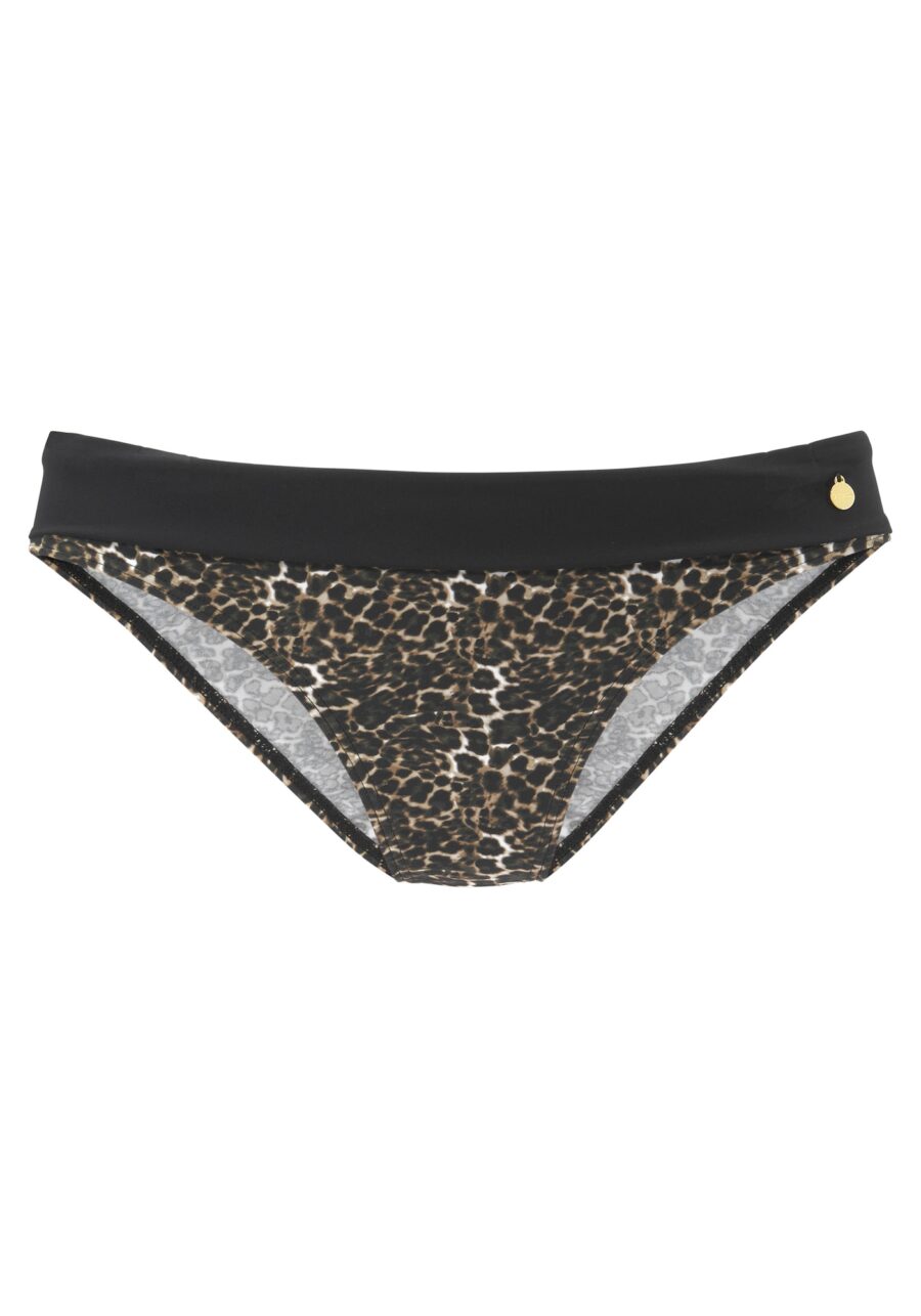 LASCANA Bikini nadrágok  barna / fekete-hu