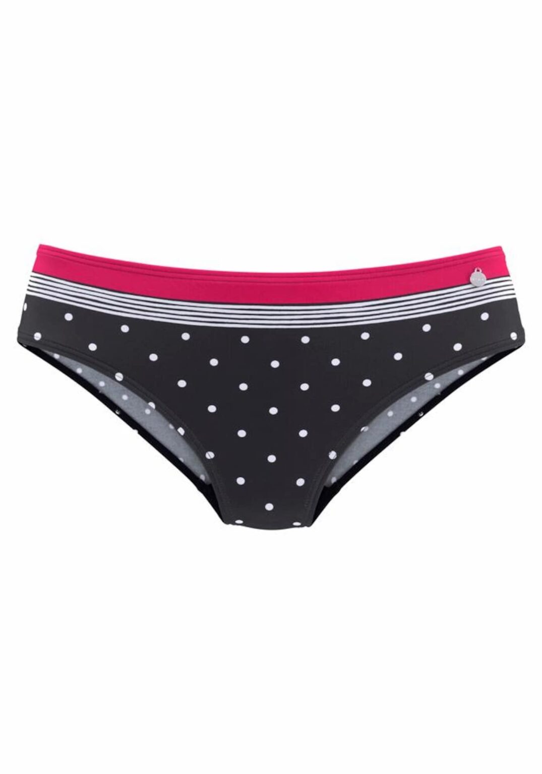 LASCANA Bikini nadrágok  eozin / fekete / fehér